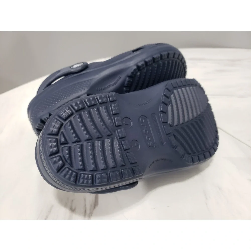 NEW SIZE 1 LITTLE KID BOY TODDLER NAVY BLUE Crocs YOUTH Junior Clog Childrens